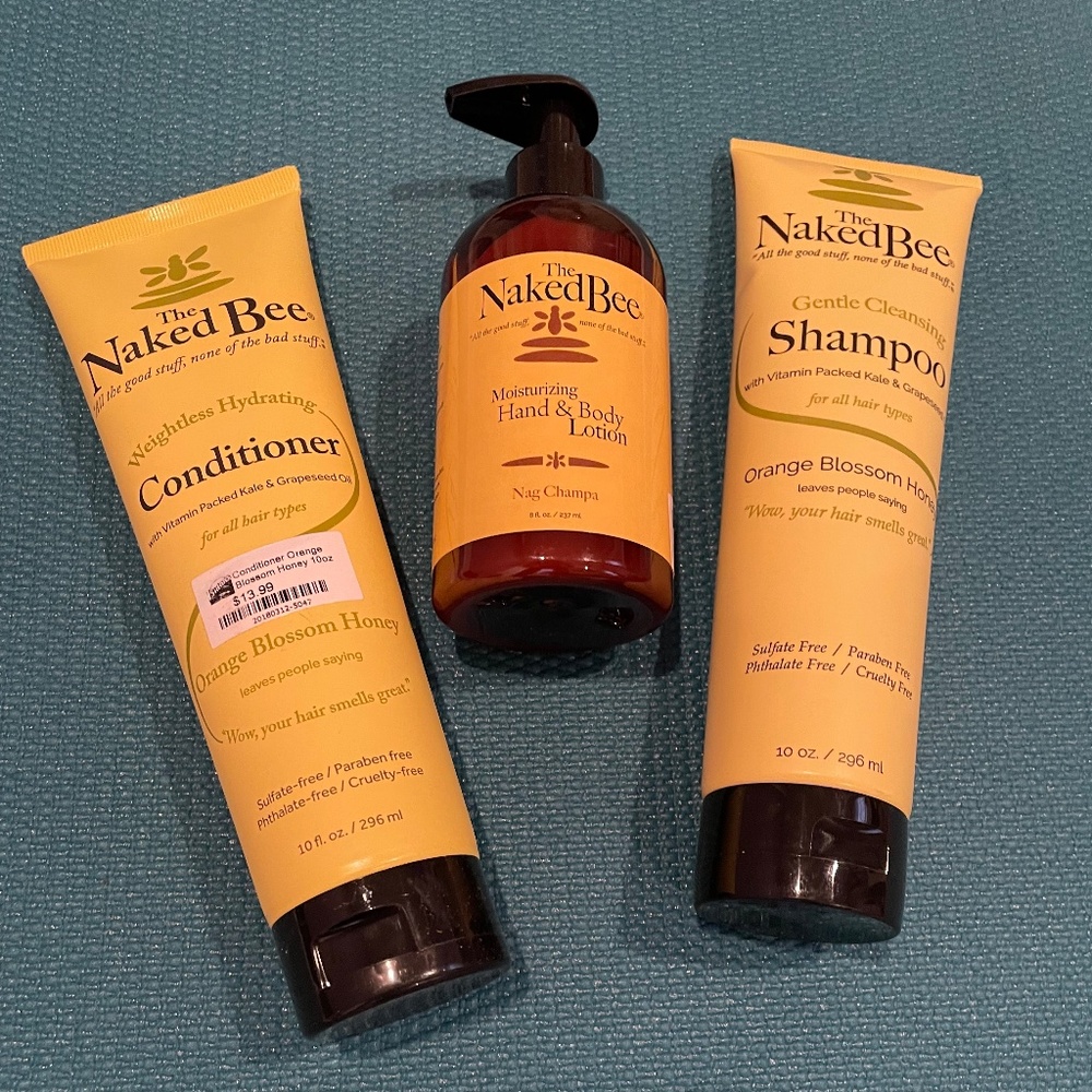 New: The Naked Bee Shampoo & Conditioner and Hand & Body Lotion